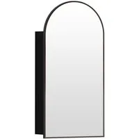 radelldar Spiegelschrank Badschrank, Hängeschrank mit Spiegel Wandschrank (1-St) Badezimmerschrank 40x80 cm