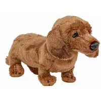 Teddys Rothenburg Kuscheltier Hund Dackel 19 cm hellbraun Plüschhund Stoffdackel (Plüschtier, Stofftier, Stoffhund, Plüschdackel)