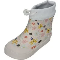 KOEL WIBI SOLID Gummistiefel für Kleinkinder Barfußschuh Flowers White