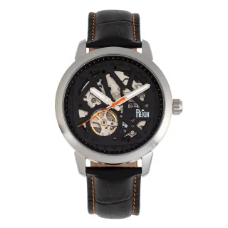 Reign Rudolf Automatik-Skelett-Lederarmbanduhr