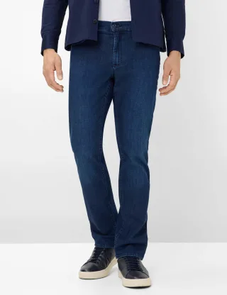 Brax Herren Five-Pocket-Hose Style COOPER, denim dunkelblau, Gr. 31/32