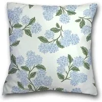 Agger Kissenbezüge Hortensien-Kissenbezug,Frühlings-/Sommer-Blumenmuster,Vintage(2 Stück), Kissenhüllen, Reißverschluss, atmungsaktiv quadratische Kissen