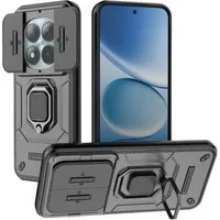 Wigento Handyhülle Für Xiaomi Redmi Note 15 Pro Plus 5G Sliding Kamera Hybrid Ring Hülle, Schiebecover, stoßfest, mit Halterung