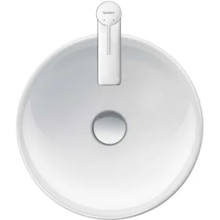 Duravit D-Neo Aufsatz-Waschtisch 2371400070 40x40cm, ohne Überlauf, ohne Hahnlochbank, weiß