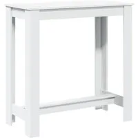 vidaXL Esstisch Bartisch Weiß 102x50x103,5 cm Holzwerkstoff (1-St)