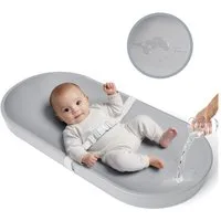 Comomy Wickelauflage, Baby Wickelunterlage wasserdicht bis 20 kg mit Sicherheitsgurt