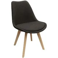 HTI-Living Esszimmerstuhl Stuhl Atlanta Webstoff Grau (Stück, 1 St), Esszimmerstuhl Webstoffbezug Holzfüße