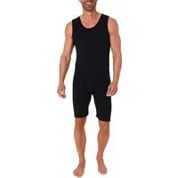 Normann Pyjama Pflegebody Ärmellos UNISEX Pflegeoverall mit Beinreißverschluss