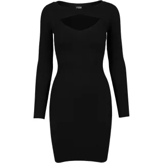Urban Classics - Kleid Ausschnitt für Damen (Schwarz)