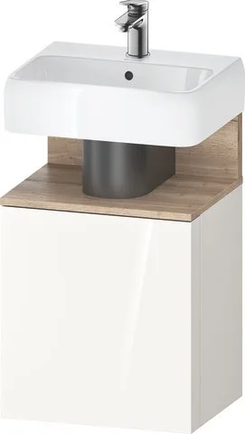 Duravit Qatego Waschtischunterbau wandhängend Weiß Hochglanz 440x350x645 mm - QA4076L55220000 QA4076L55220000