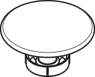 Hansgrohe Keramik Stopfen 80mm rund weiß , 94781450 94781450