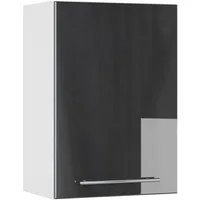 Vicco Hängeschrank Fame-Line, Anthrazit Hochglanz/Weiß, 50 cm (1-St)