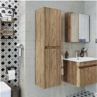 Roomart Badmöbel-Set Badezimmer Hochschrank 115 cm, 4 Fächer in 5 Farben mit Soft-Close, (Roomart, Badezimmermöbel, Hochschrank Badregal, in 5 Farben Badschrank)