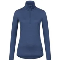 Alpenwert Funktionsshirt Damen Zip-Pullover aus 100% Merinowolle – atmungsaktiv (1 Pack) Antibakteriell, Anti-Schweiß-Geruch, Outdoor & Funktionsshirt
