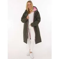 Zwillingsherz Kurzmantel "Oversize Windjacke ZH" Kapuze, Reißverschluss, seitliche Taschen, leicht wattiert