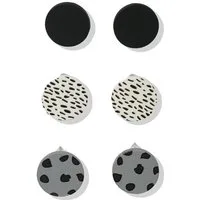 Firetti Ohrstecker-Set Multipack Schmuck Geschenk Eisen Ohrschmuck Ohrringe (Set, 6-tlg), Made in Germany