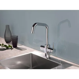 Schell Grandis E Elektronische-Küchenarmatur 002420699 mit Batteriefach, 6 V, für Mischwasser, verchromt