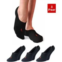 Chili Lifestyle Füßlinge mit Silicon Pad aus gekämmter Baumwolle für Damen und Herren (Multipack, 3-Paar, 2 Farbe) Anti Slip Invisible Socks ohne Naht mit Silikonpad gegen Verrutschen
