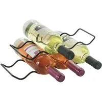 Metaltex Weinflaschenhalter Wave20 Lava, (Set, 2-St), Metall, pulverbeschichtet, für bis zu 20 Flaschen nutzbar