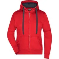 James & Nicholson Sweatjacke Hochwertige Damen Kapuzenjacke wasser- und schmutzabweisend JN594 Damen Sweatjacke Bionic