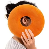 LuxusKollektion Ringkissen Kissen Ohrkissen Donut Piercing Loch Sleepingring Orange