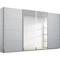 rauch Schwebetürenschrank Kleiderschrank Schrank Garderobe Wäscheschrank Ankleide SYNCRONO (Mitteltüren öffnen parallel, Breiten 271/316/361 cm Höhen 211/230 cm) Mitteltüren mit praktischer Synchron-Öffnung MADE IN GERMANY