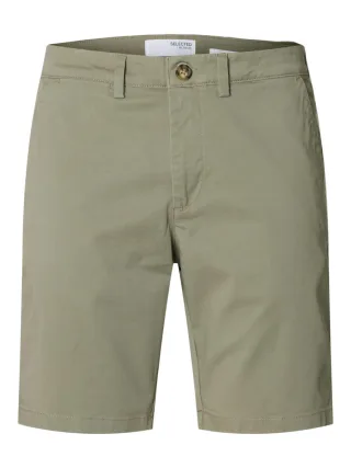 Selected - Short: Slhslim-Miles grau/grün - Gr. - S