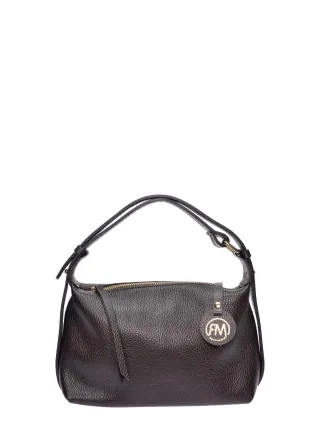 Roberta M Kastanienbraun Rindsledertasche