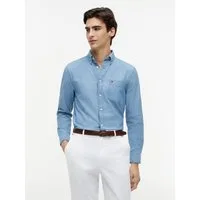 Tommy Hilfiger Langarmhemd CHAMBRAY POCKET Regular Fit
