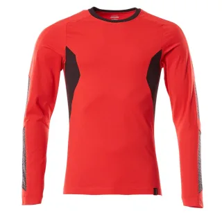 MASCOT Herren Langarmshirt Verkehrsrot / Schwarz XL - 18381-959-20209-XLONE