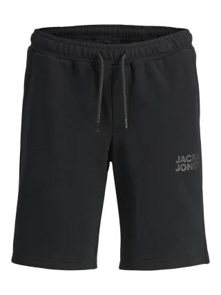 JACK&JONES - JPSTNEWSOFT SWEAT SHORTS GMS JNR black - Gr. - 140