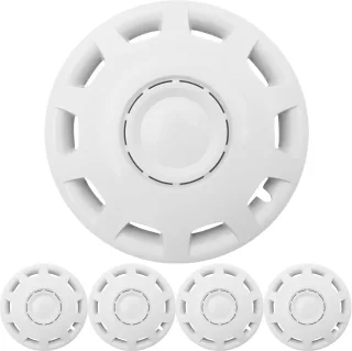 4x PREMIUM DESIGN Radkappen Radzierblenden Granit in Weiß