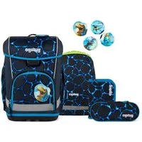 ergobag Schulrucksack ergobag cubo light Schulranzen-Set Bärassic Garden