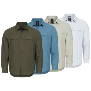 Höhenhorn Matreier Herren Hemd Langarm Funktionshemd Atmungsaktiv Button-Down... S Greige