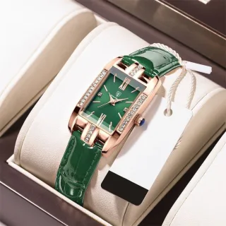 POEDAGAR Fashion Rectangular Quartz Watch Female Luxury Elegant Clock Waterproof Leather Band Creative Diamond Women Wat