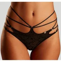JETTE Tanga in aufregender Bänder-Optik