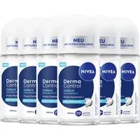 Nivea Deo-Roller Deodorant Derma Control Defend Roll-On 6 x 50ml, 6-tlg.