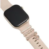 CoolGadget Smartwatch-Armband Uhren Charms Schmuck Ringe Deko Loops Motiv Clips, passend für alle Apple Watch und Samsung Galaxy Watch Modelle