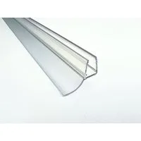 Kristhal Dusch- & Baddesign Duschdichtung Streifdichtung mit langer schräger Dichtfahne, L: 100 cm