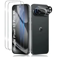 SmartUP Displayschutzglas 2X Schutzglas für Google Pixel 10 XL Display Kamera Panzerfolie Full für Google Pixel 10 Pro XL, 4 Stück, Rundumschutz, passgenaue Verarbeitung