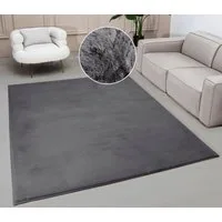 OTTO home Fellteppich Balu, Kunstfellteppich, Modern, Langflor Teppich, rechteckig, Höhe: 20 mm, Kaninchenfell-Haptik, kuschelig, weich, Wohnzimmer, Schlafzimmer