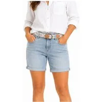SUBLEVEL Bermudas (1-tlg) SUBLEVEL Damen Jeans Bermuda – Blau Jeans-Shorts mit Gürte