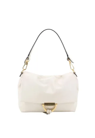 abro - Schultertasche mit Schnalle - Temi beige/gold - Gr. - OS