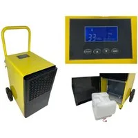 Teico Bautrockner Bautrockner Gewerbe Luftentfeuchter 55L Entfeuchter Heizung, Entfeuchtung 55,00 l/Tag, Tank 6,00 l, ausreichend für 6 l Flüssigkeit
