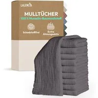 Laleni Spucktuch Spucktücher Baby aus Reiner Baumwolle in 70x70, (5-tlg), OEKO-TEX Zertifizierte Mulltücher