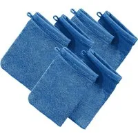 Erwin Müller Waschhandschuh Waschhandschuh "Heidelberg" 6er-Pack, Frottier, Walk-Frottier Uni