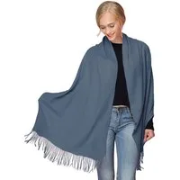 Moschen-Bayern Kaschmirschal Pashmina Stola Damen Kaschmir Schultertuch Abendkleid festlich Schal, mit Fransen