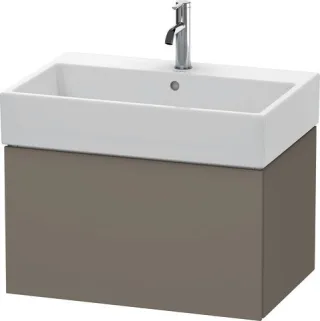 Duravit L-Cube Waschtischunterbau wandhängend Flanell Grau Seidenmatt 684x459x394 mm - LC617609090 LC617609090