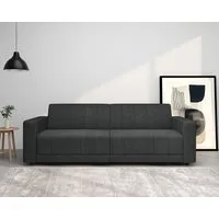 Dorel Home 3-Sitzer Allie II Schlafsofa 225 cm, Bett-Funktion (108/190cm), Rückenlehne 2-teilig, mit Steppung