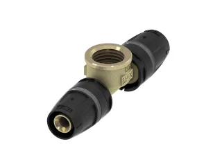 Tece logo-Push T-Stück IG Standard Messing, Dim. 16 x 1/2" x 16, 8610402 8610402